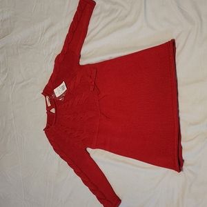 Girls Brand New Red Knit Sweater Dress. 3T  (Various sizes)